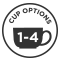 1-4 cup options