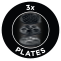 3x plates 
