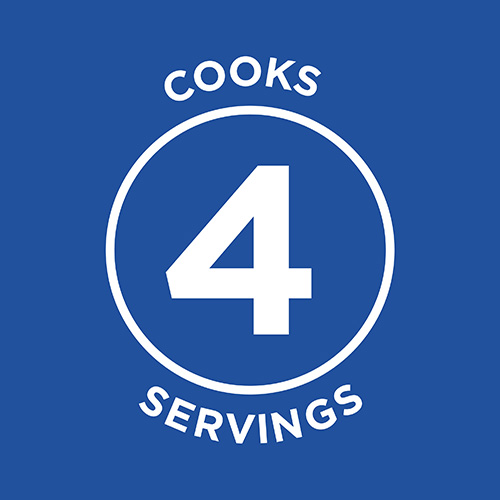 Cooks 4 Servings
