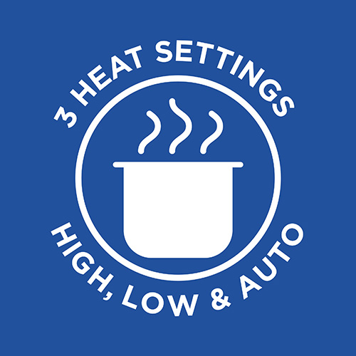 3 Heat Settings High Low Auto