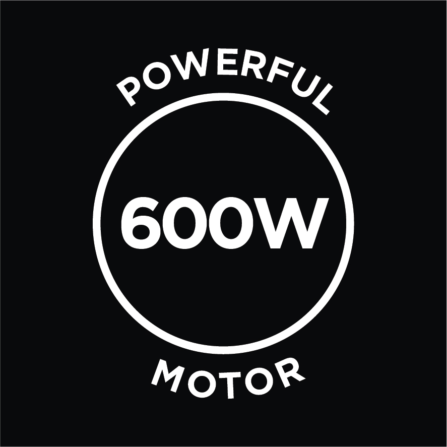 Powerful 600W Motor