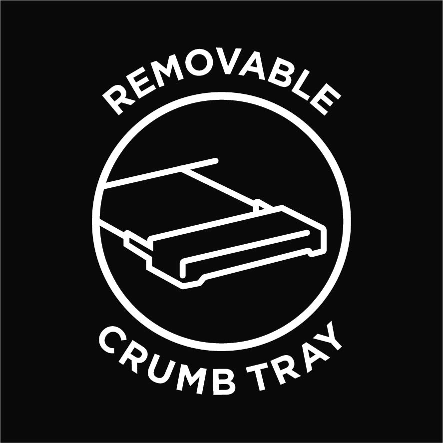 Removable crumb tray