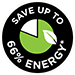 Save Up To 66% Energy