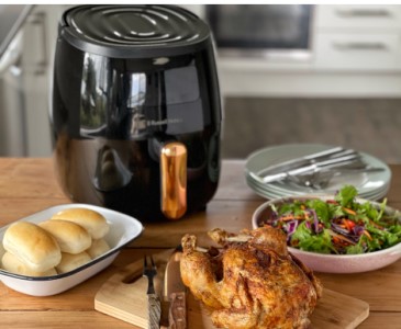 Crispy Air Fryer Whole Chicken - Air Fry Range Recipe - Hollis Homestead