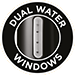 Dual Water windows