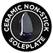 Non-stick ceramic soleplate