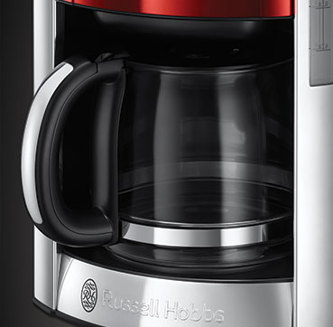 Russell Glass Hobbs Grey | Coffee Maker Luna Carafe with Moonlight Europe