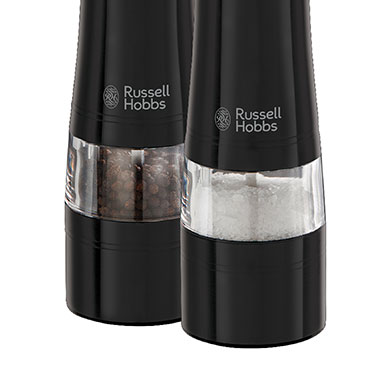 Salt and pepper grinder set (black) Russell Hobbs 